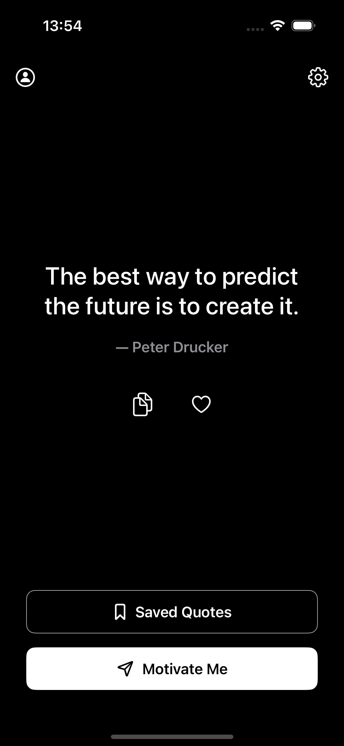 Daily Quote Screen